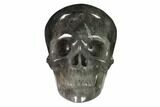 Realistic, Carved Smoky Quartz Crystal Skull #151172-1